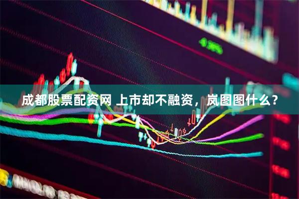 成都股票配资网 上市却不融资，岚图图什么？
