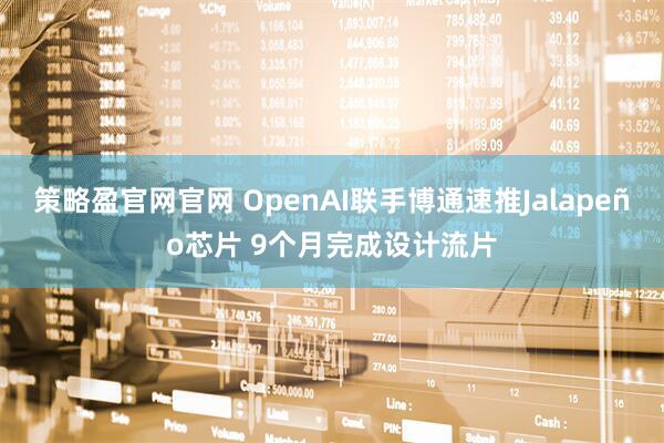 策略盈官网官网 OpenAI联手博通速推Jalapeño芯片 9个月完成设计流片